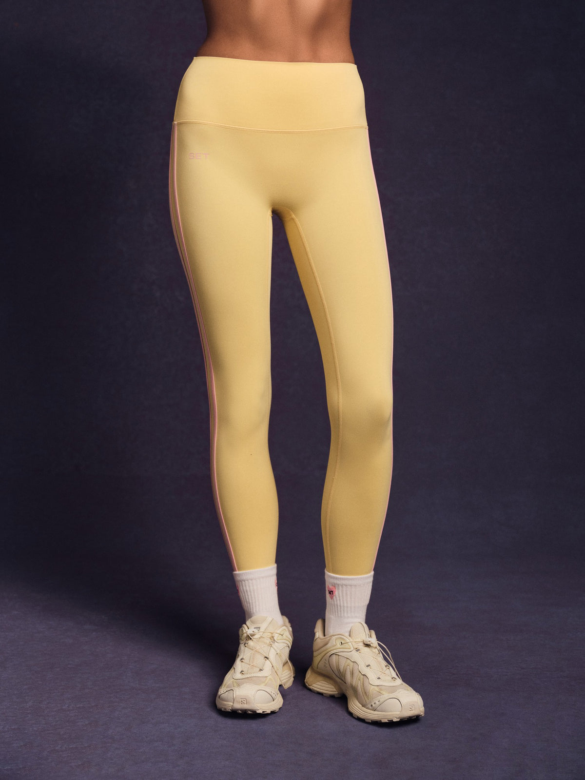 BREATHE 1.0 DUO STRIPE LEGGINGS - TAFFY | SET ACTIVE Trending