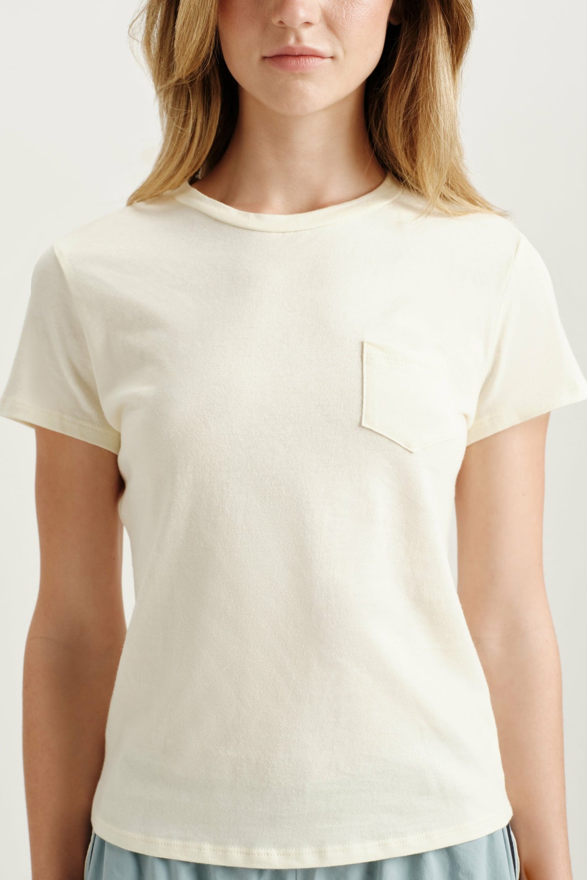 CLASSIC COTTON DAILY STAPLE POCKET TEE - HAVEN | SET ACTIVE Popular