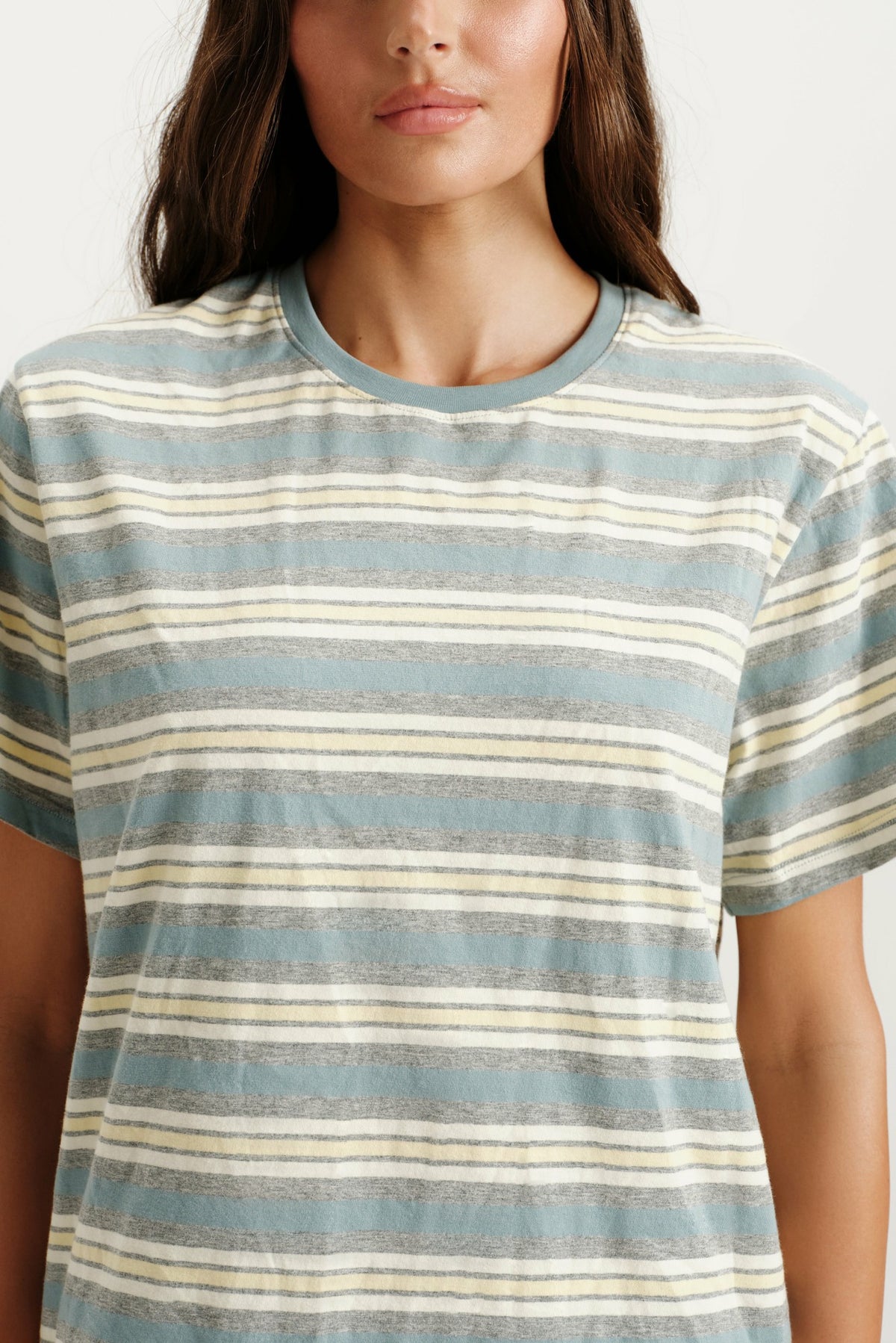 CLASSIC COTTON DAILY STRIPE BOYFRIEND TEE - CASSETTE | SET ACTIVE Classic