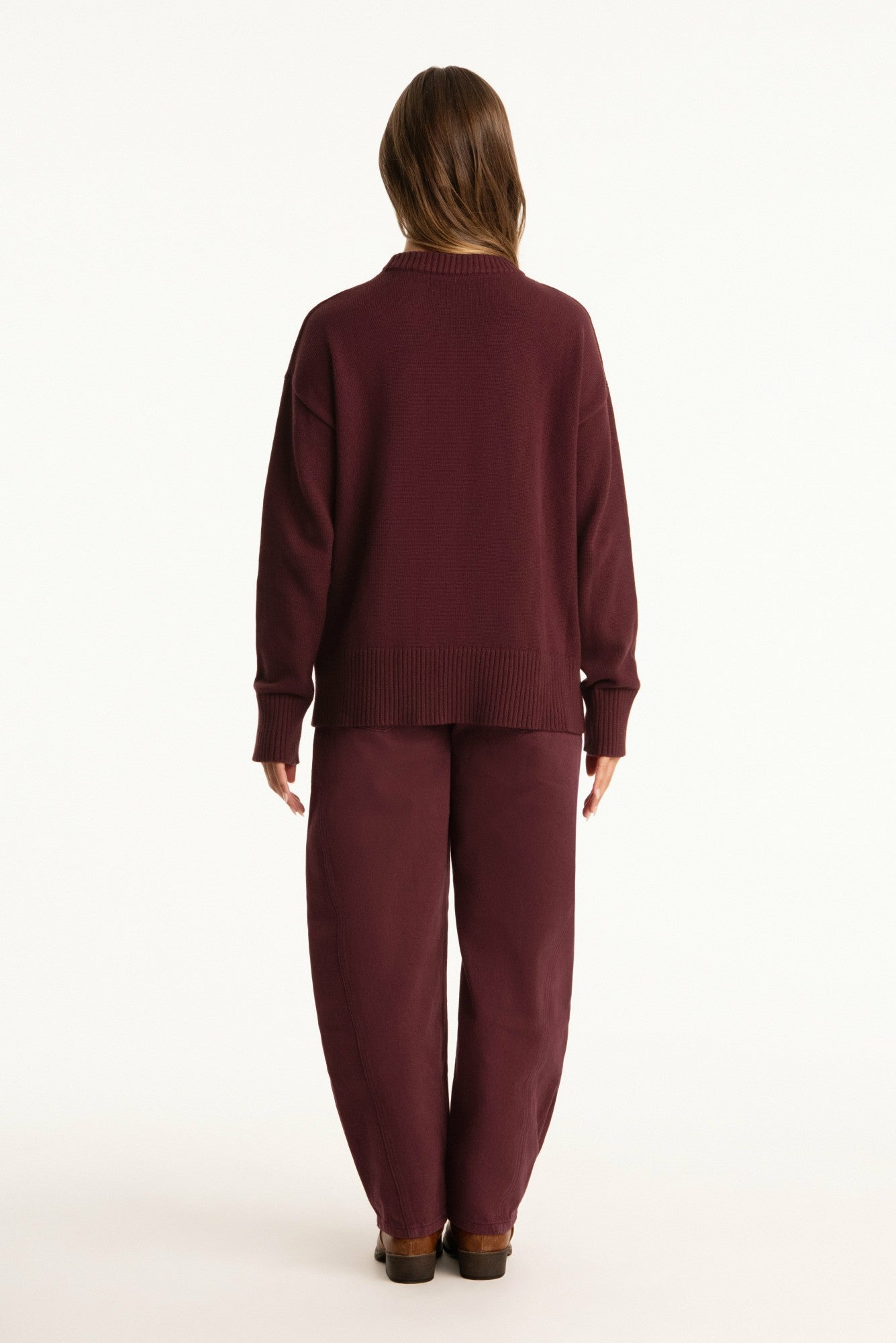 SET X PARKE COTTON CREWNECK - RHUBARB | SET ACTIVE Best Seller