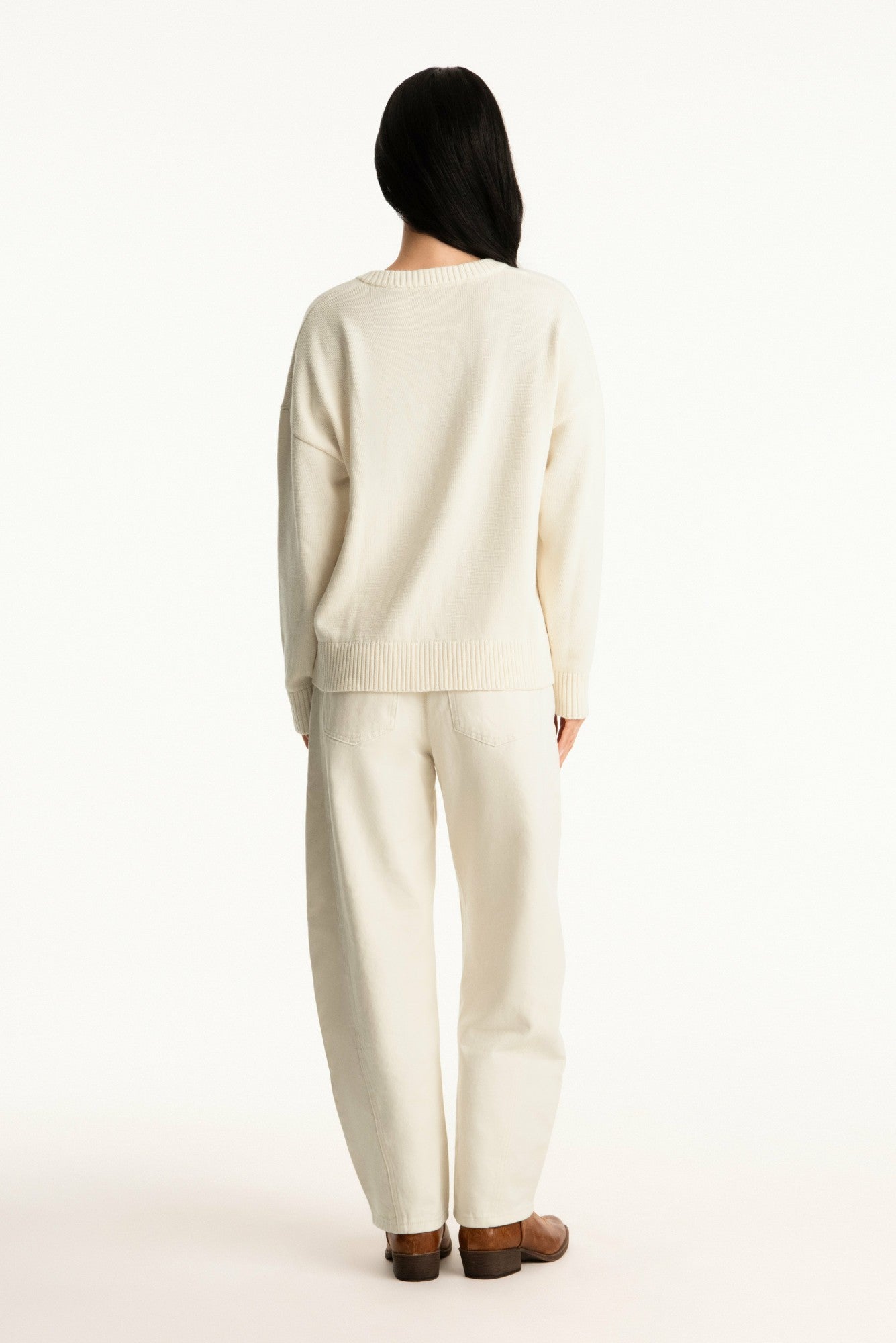 SET X PARKE COTTON V-NECK SWEATER - CREAM | SET ACTIVE Recommended