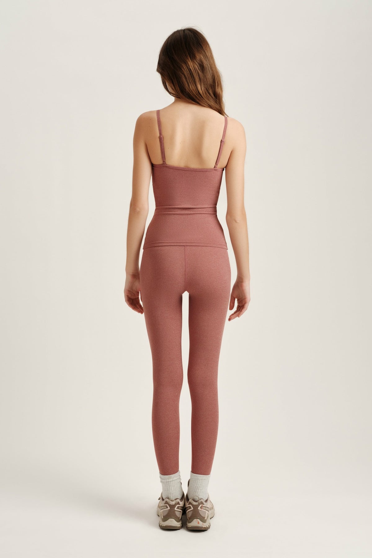 SPORTBODY® SPORTY HIGH-RISE LEGGINGS - SEPIA | SET ACTIVE Exclusive