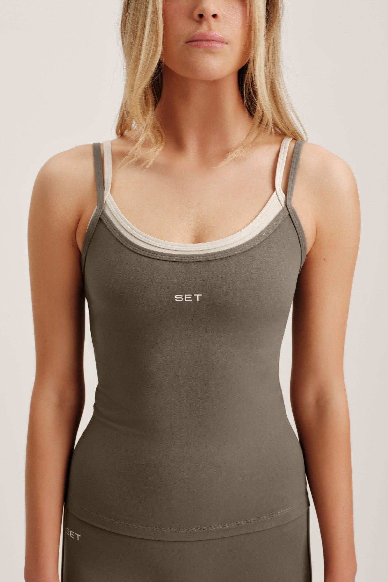 BREATHE 1.0 LAYERED MOVE TANK - GRAIN | SET ACTIVE Trending