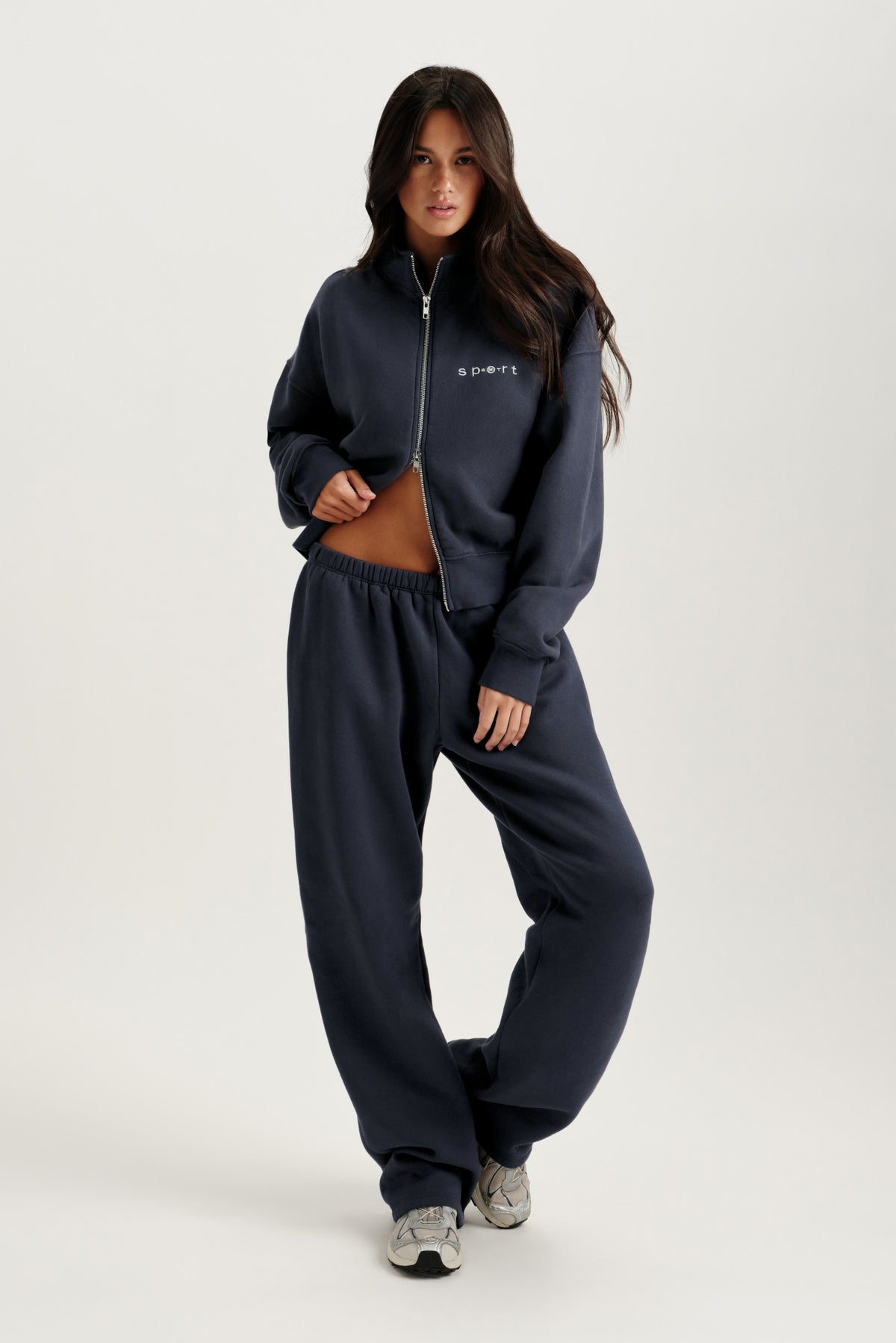 MIDWEIGHT SWEATS STAPLE STRAIGHT LEG SWEATPANTS - INDIGO | SET ACTIVE Featured