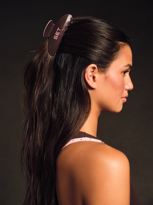 SET POLKA DOT CLAW CLIP - SWIRL | SET ACTIVE Recommended