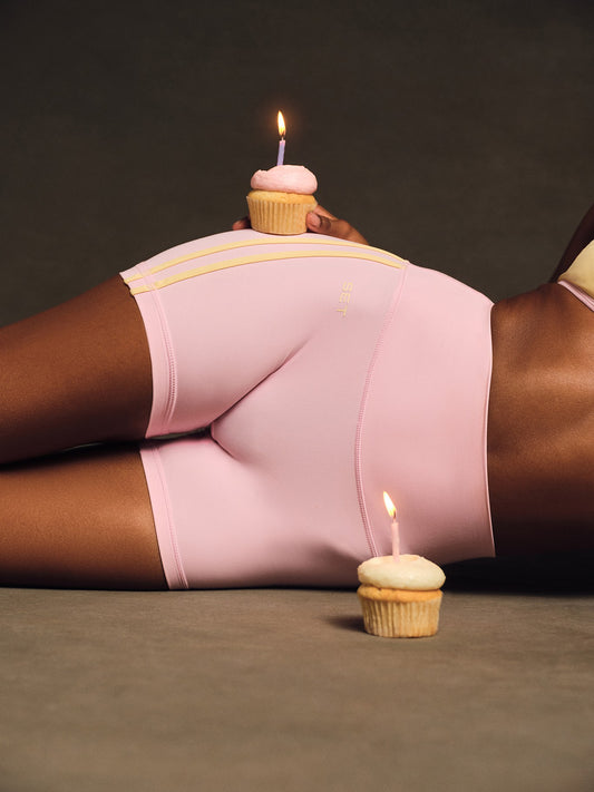 BREATHE 1.0 DUO STRIPE SHORTS - TAFFY | SET ACTIVE Recommended