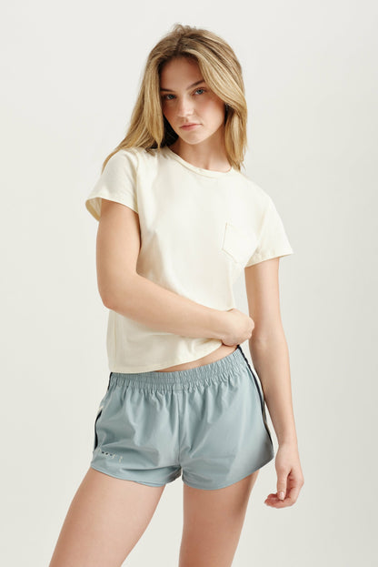 CLASSIC COTTON DAILY STAPLE POCKET TEE - HAVEN | SET ACTIVE Popular