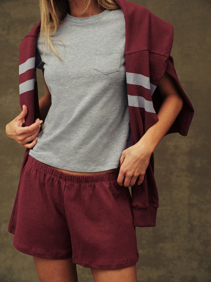 HEAVY COTTON EASY SHORTS - SEPIA | SET ACTIVE Best Seller