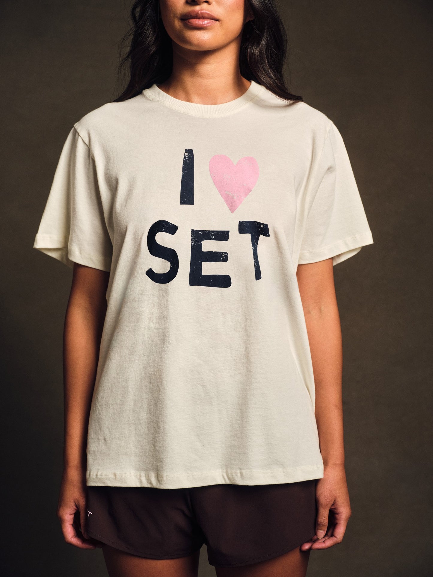 CLASSIC COTTON DAILY I LOVE SET BOYFRIEND TEE - ICING | SET ACTIVE Recommended