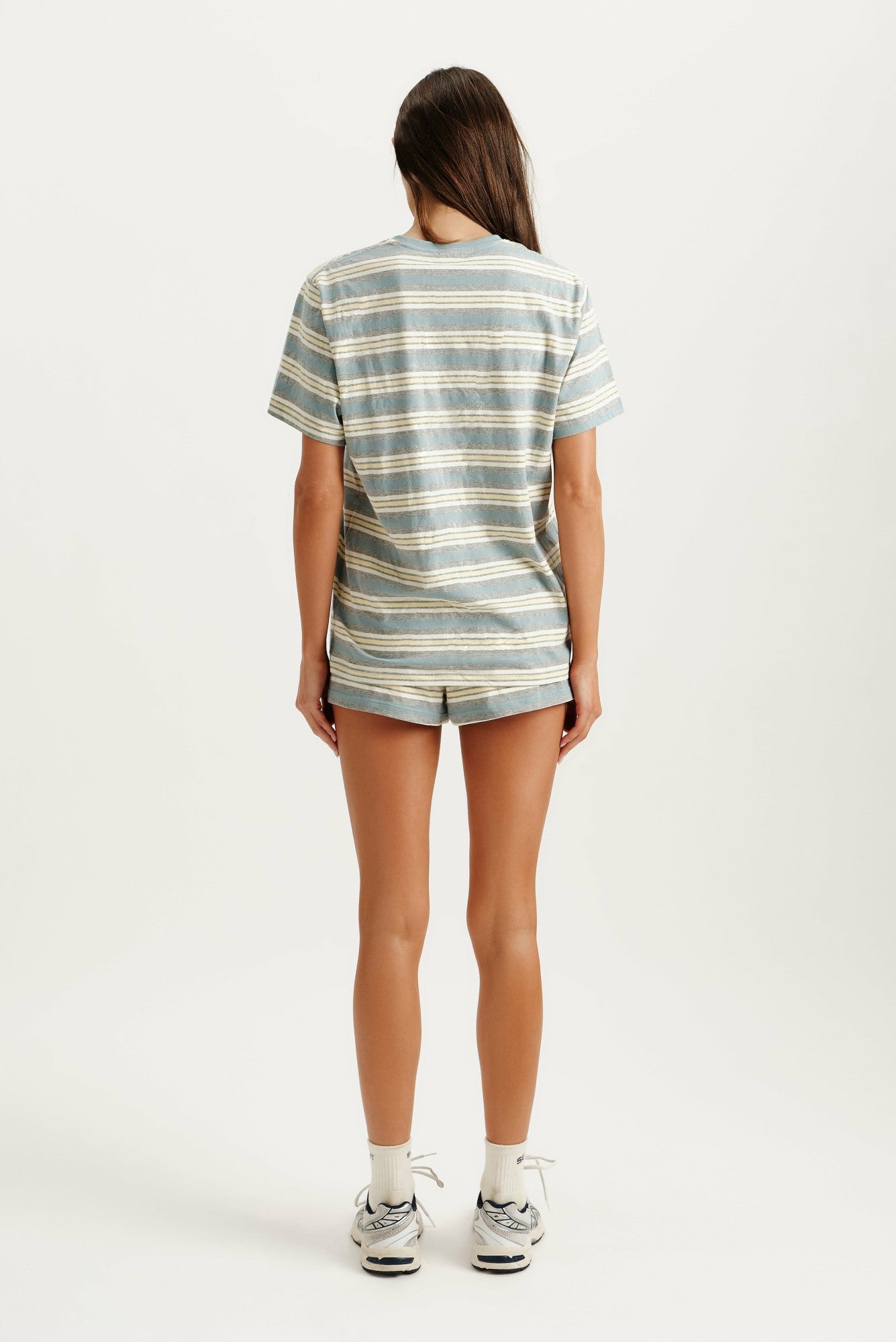CLASSIC COTTON DAILY STRIPE BOYFRIEND TEE - CASSETTE | SET ACTIVE Classic