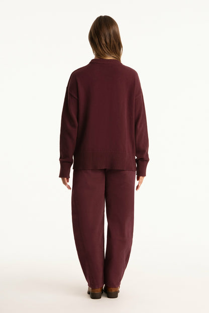 SET X PARKE HORSESHOE JEANS - RHUBARB | SET ACTIVE Featured