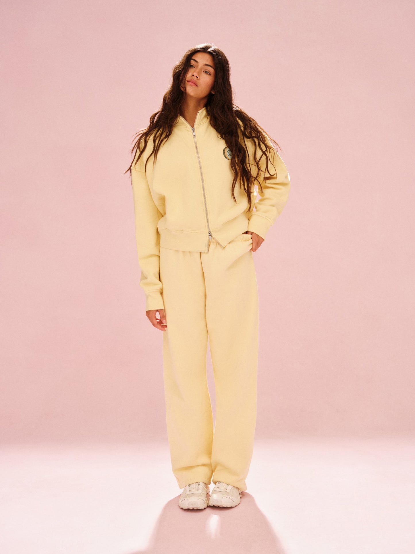 MIDWEIGHT SWEATS STAPLE SET FUNNEL ZIP - ORANGE SODA | SET ACTIVE Trending
