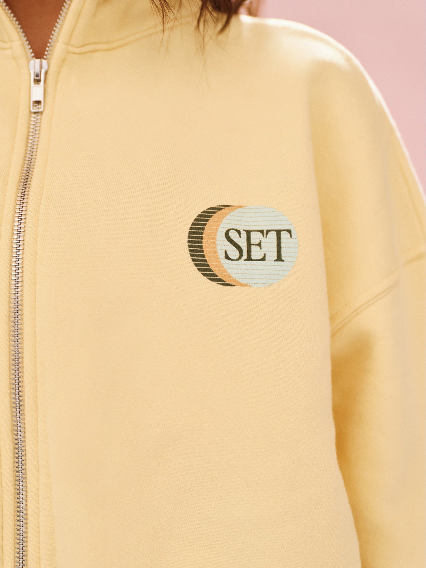 MIDWEIGHT SWEATS STAPLE SET FUNNEL ZIP - ORANGE SODA | SET ACTIVE Trending