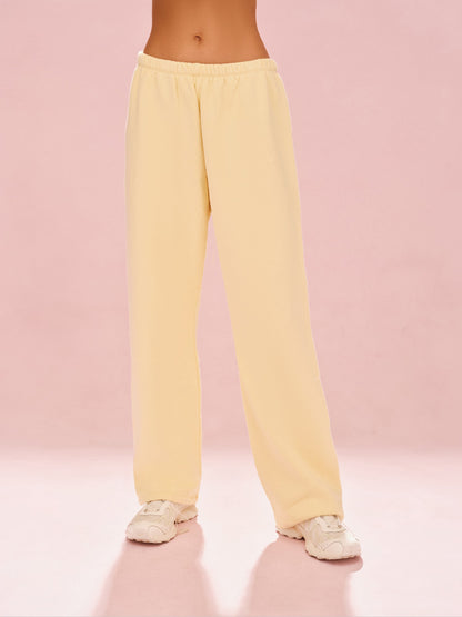 MIDWEIGHT SWEATS STAPLE STRAIGHT LEG SWEATPANTS - ORANGE SODA | SET ACTIVE Best Seller