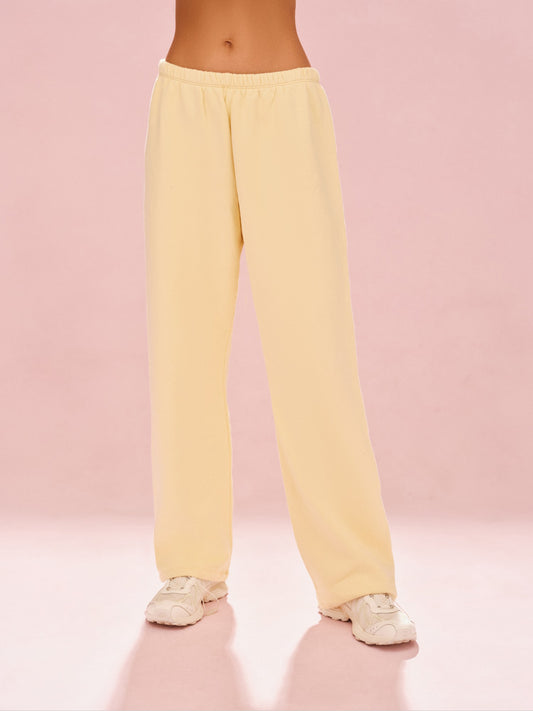 MIDWEIGHT SWEATS STAPLE STRAIGHT LEG SWEATPANTS - ORANGE SODA | SET ACTIVE Best Seller