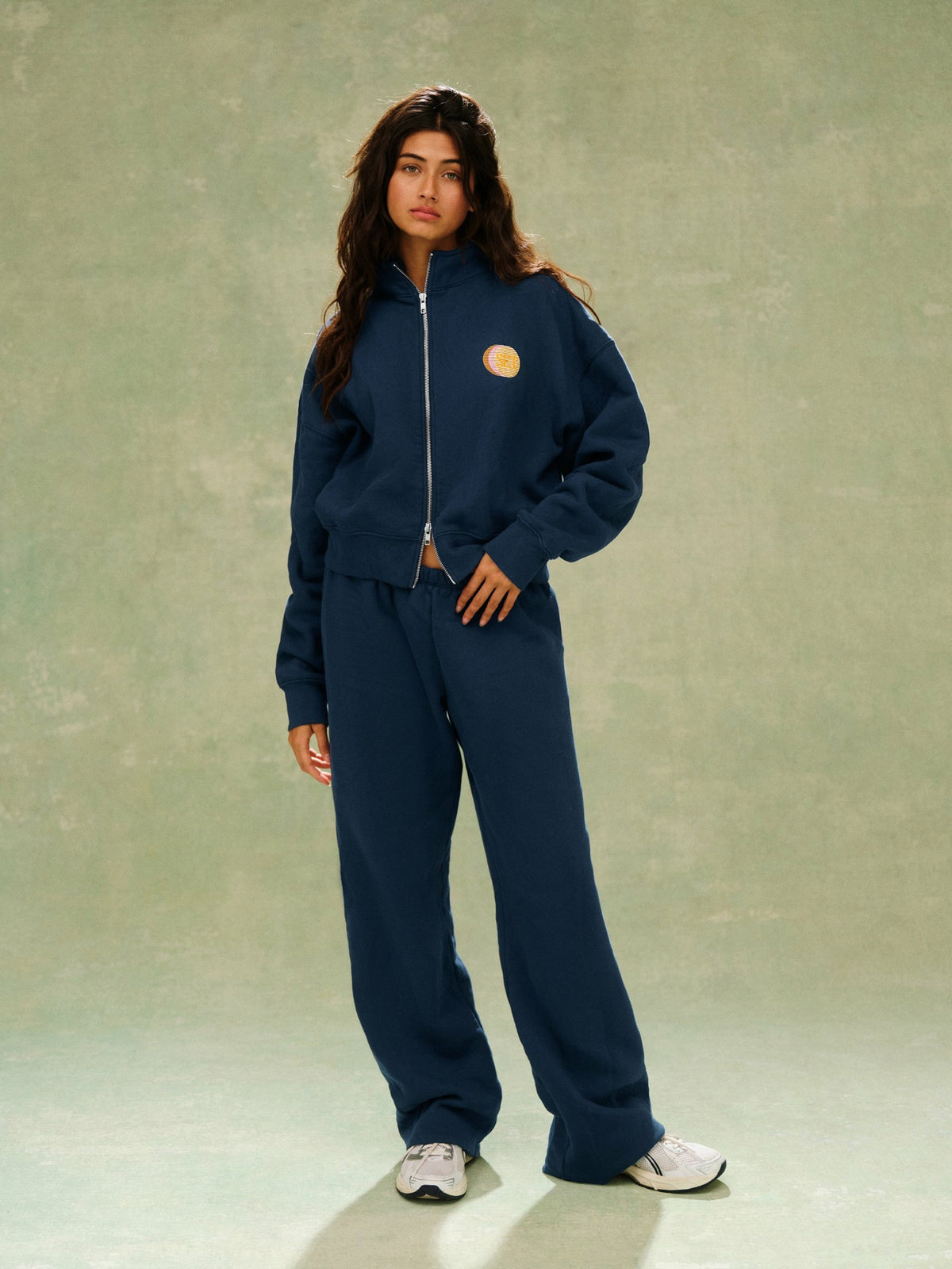 MIDWEIGHT SWEATS STAPLE SET FUNNEL ZIP - SPEARMINT | SET ACTIVE Recommended