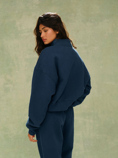 MIDWEIGHT SWEATS STAPLE SET FUNNEL ZIP - SPEARMINT | SET ACTIVE Recommended