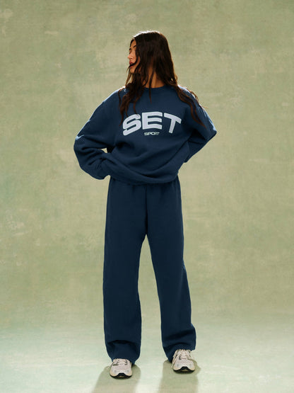 MIDWEIGHT SWEATS STAPLE STRAIGHT LEG SWEATPANTS - SPEARMINT | SET ACTIVE Exclusive