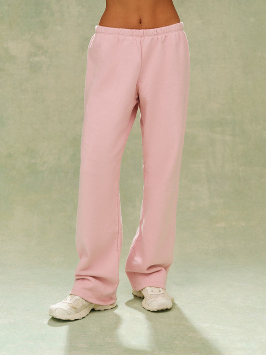 MIDWEIGHT SWEATS STAPLE STRAIGHT LEG SWEATPANTS - BLOOM | SET ACTIVE Classic