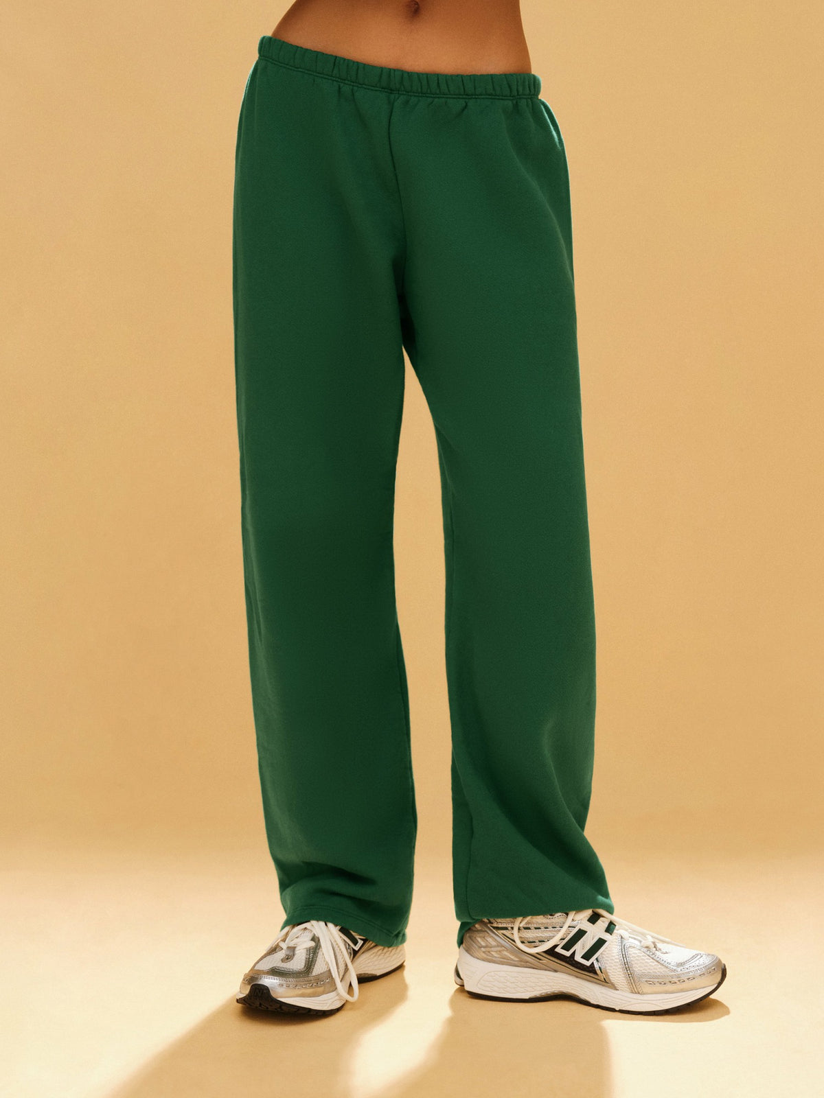 MIDWEIGHT SWEATS STAPLE STRAIGHT LEG SWEATPANTS - LAWN | SET ACTIVE Popular