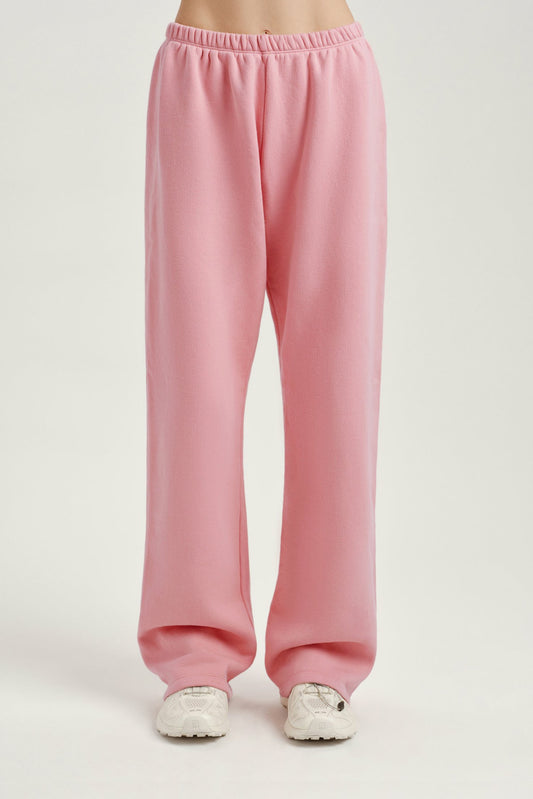 MIDWEIGHT SWEATS STAPLE STRAIGHT LEG SWEATPANTS - INVERSE ROSEBUD | SET ACTIVE Classic