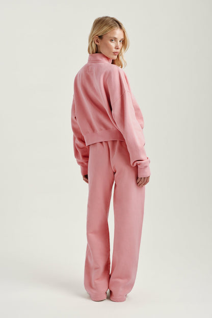 MIDWEIGHT SWEATS STAPLE STRAIGHT LEG SWEATPANTS - INVERSE ROSEBUD | SET ACTIVE Classic