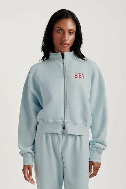 MIDWEIGHT SWEATS STAPLE SET FUNNEL ZIP - VERSE | SET ACTIVE Featured