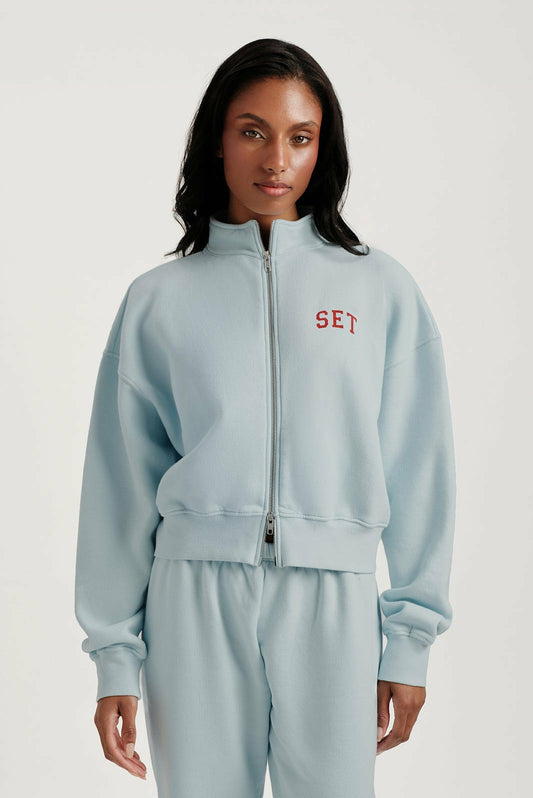 MIDWEIGHT SWEATS STAPLE SET FUNNEL ZIP - VERSE | SET ACTIVE Featured