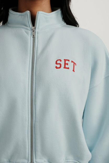 MIDWEIGHT SWEATS STAPLE SET FUNNEL ZIP - VERSE | SET ACTIVE Featured