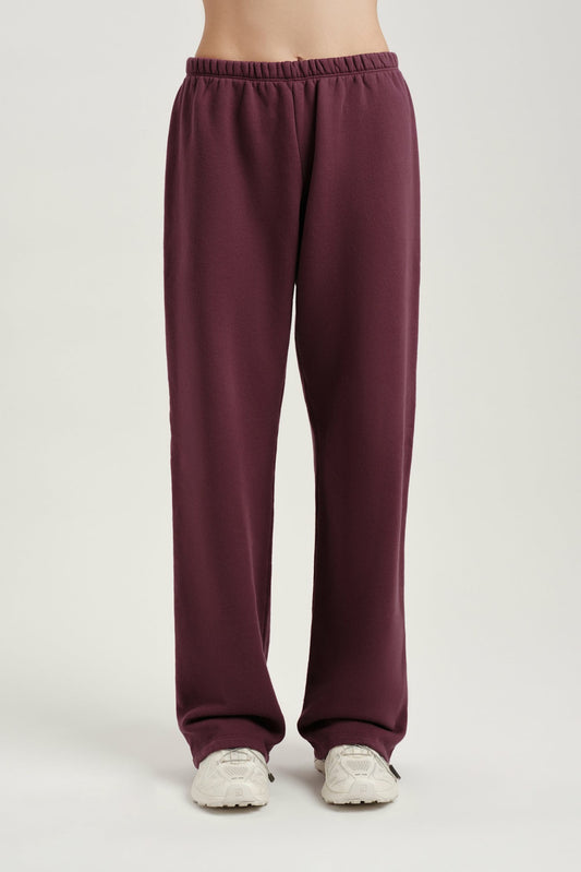 MIDWEIGHT SWEATS STAPLE STRAIGHT LEG SWEATPANTS - ROSEBUD | SET ACTIVE Exclusive