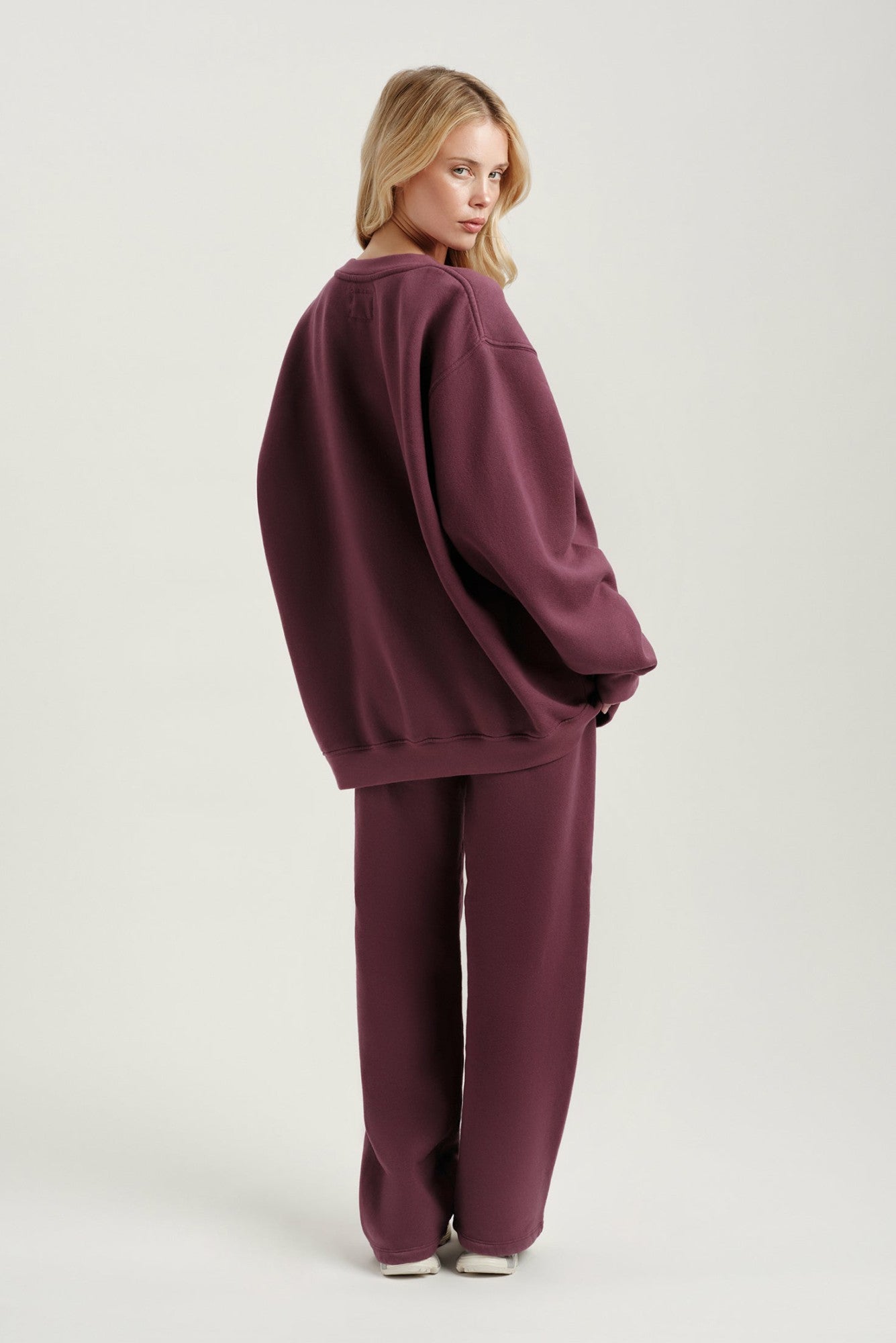 MIDWEIGHT SWEATS STAPLE STRAIGHT LEG SWEATPANTS - ROSEBUD | SET ACTIVE Exclusive