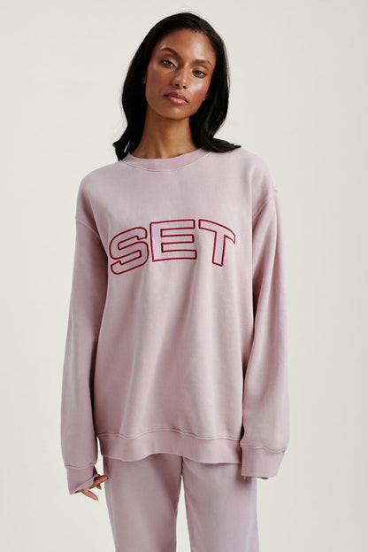 MIDWEIGHT SWEATS STAPLE SET CREWNECK - SONNET | SET ACTIVE Signature