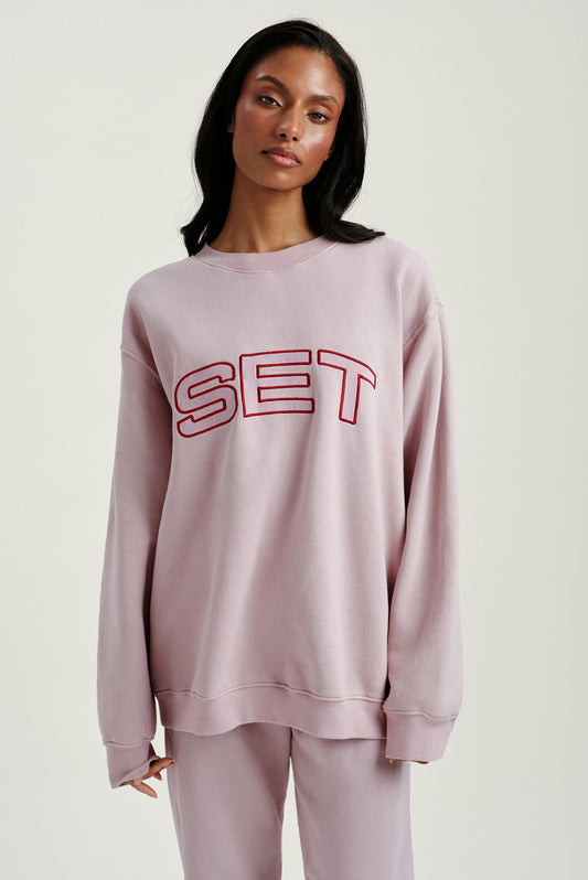 MIDWEIGHT SWEATS STAPLE SET CREWNECK - SONNET | SET ACTIVE Signature