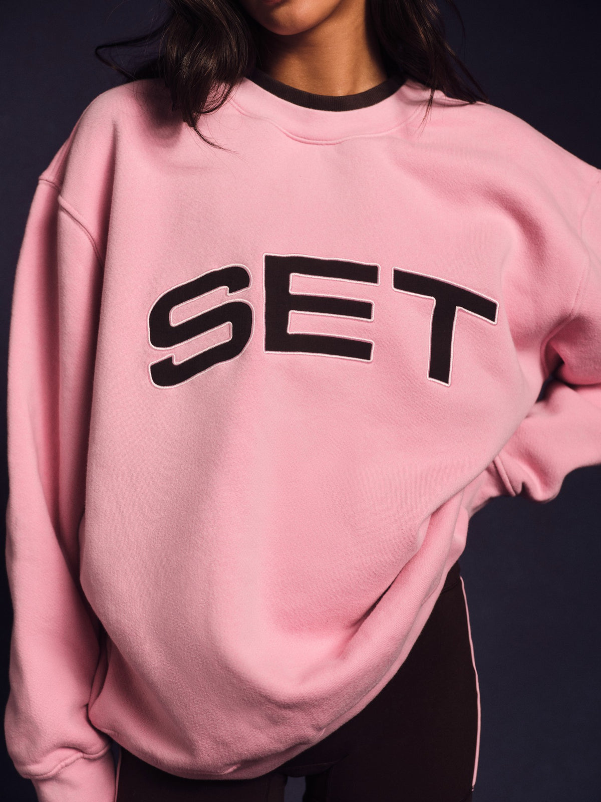 MIDWEIGHT SWEATS STAPLE SET LAYERED CREWNECK - SWIRL | SET ACTIVE Featured