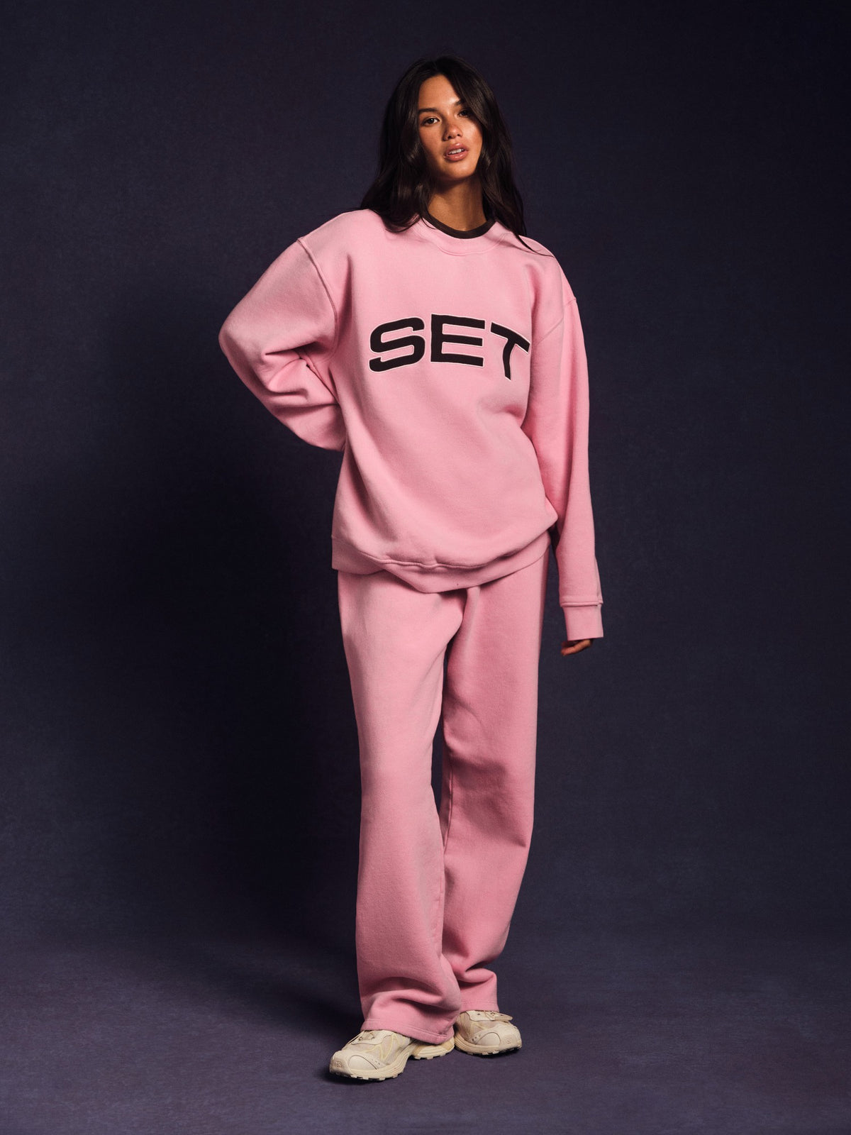 MIDWEIGHT SWEATS STAPLE STRAIGHT LEG SWEATPANTS - SWIRL | SET ACTIVE Popular