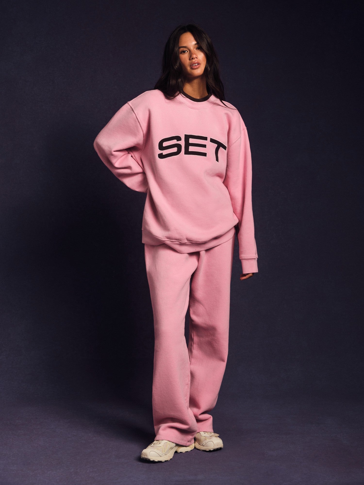 MIDWEIGHT SWEATS STAPLE STRAIGHT LEG SWEATPANTS - SWIRL | SET ACTIVE Popular