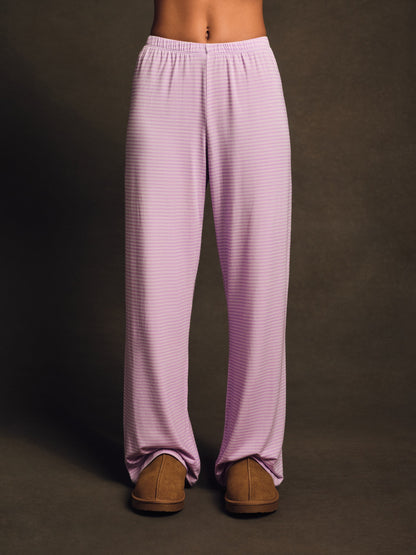 SLEEP JERSEY COMFORT STRIPE SLEEP PANTS - BUTTERCREAM | SET ACTIVE Recommended