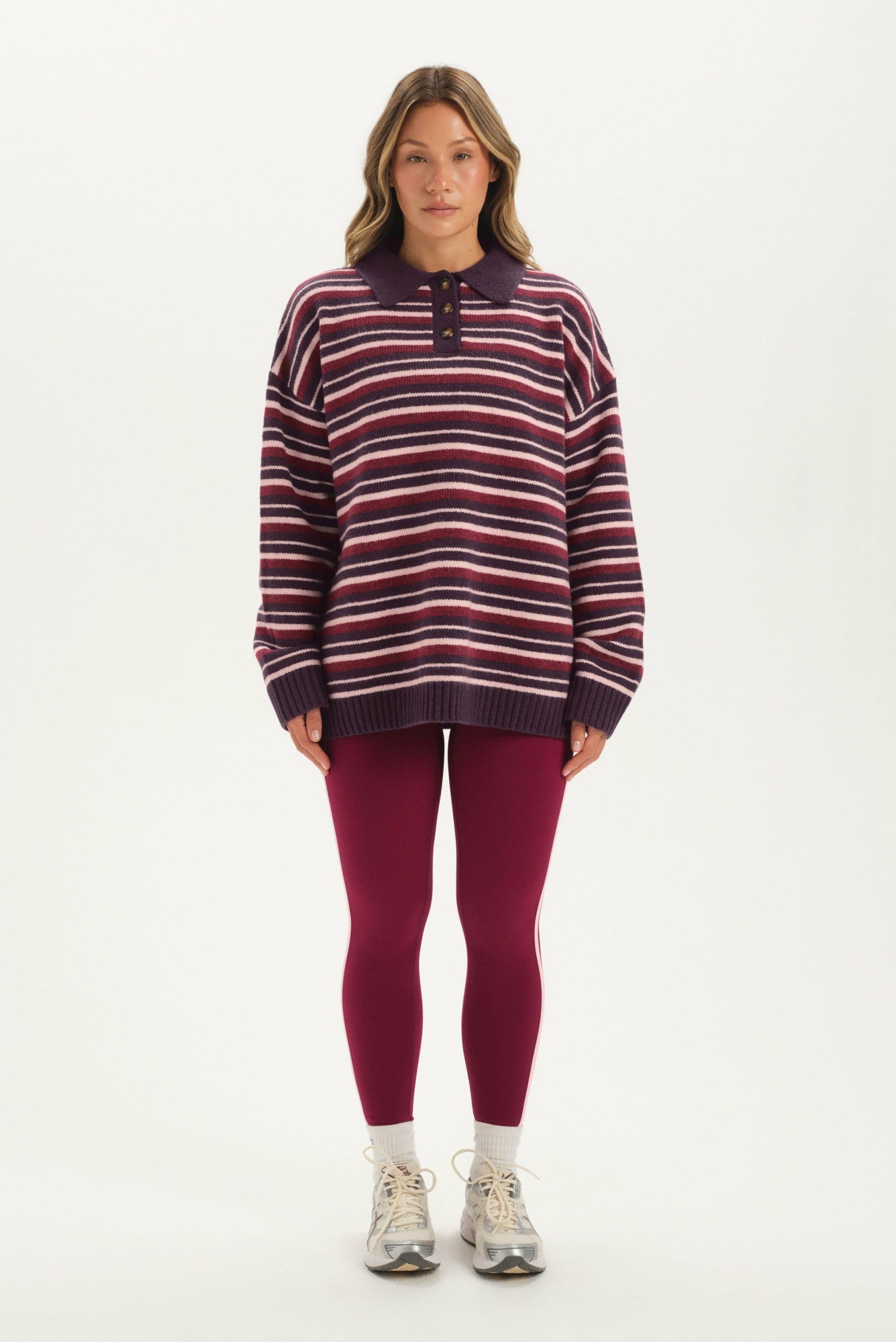STUDIO KNIT STUDIO KNIT ALEX POLO - POPPY | SET ACTIVE Classic