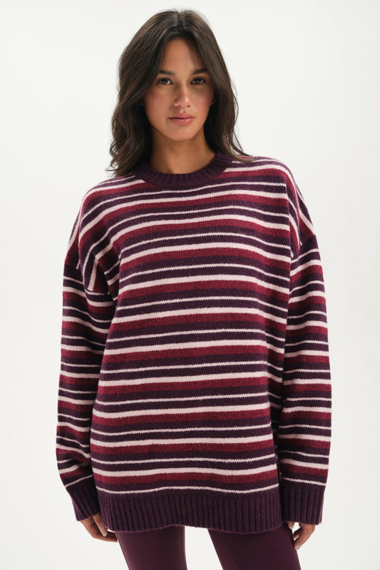 STUDIO KNIT STUDIO KNIT CREWNECK - POPPY | SET ACTIVE Featured
