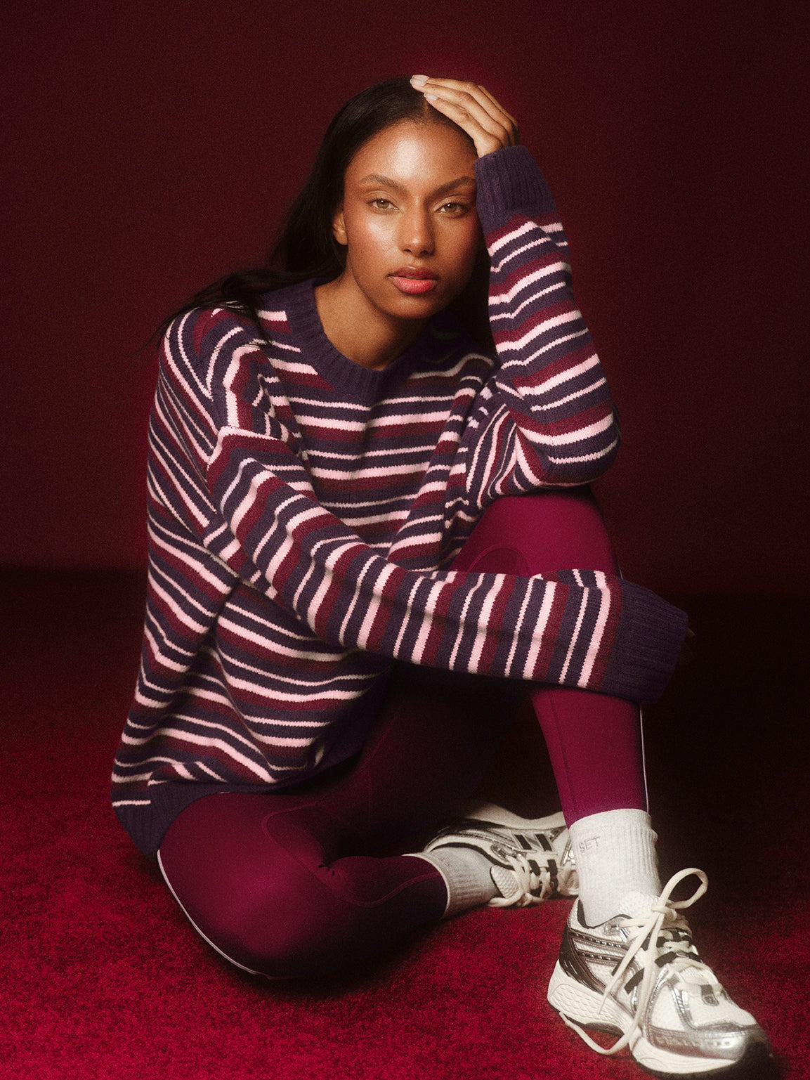 STUDIO KNIT STUDIO KNIT CREWNECK - POPPY | SET ACTIVE Featured