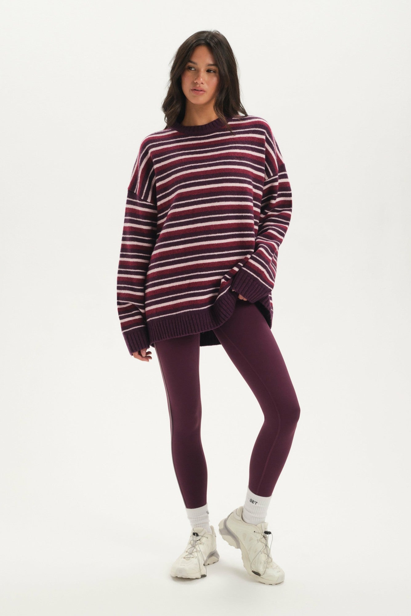 STUDIO KNIT STUDIO KNIT CREWNECK - POPPY | SET ACTIVE Featured