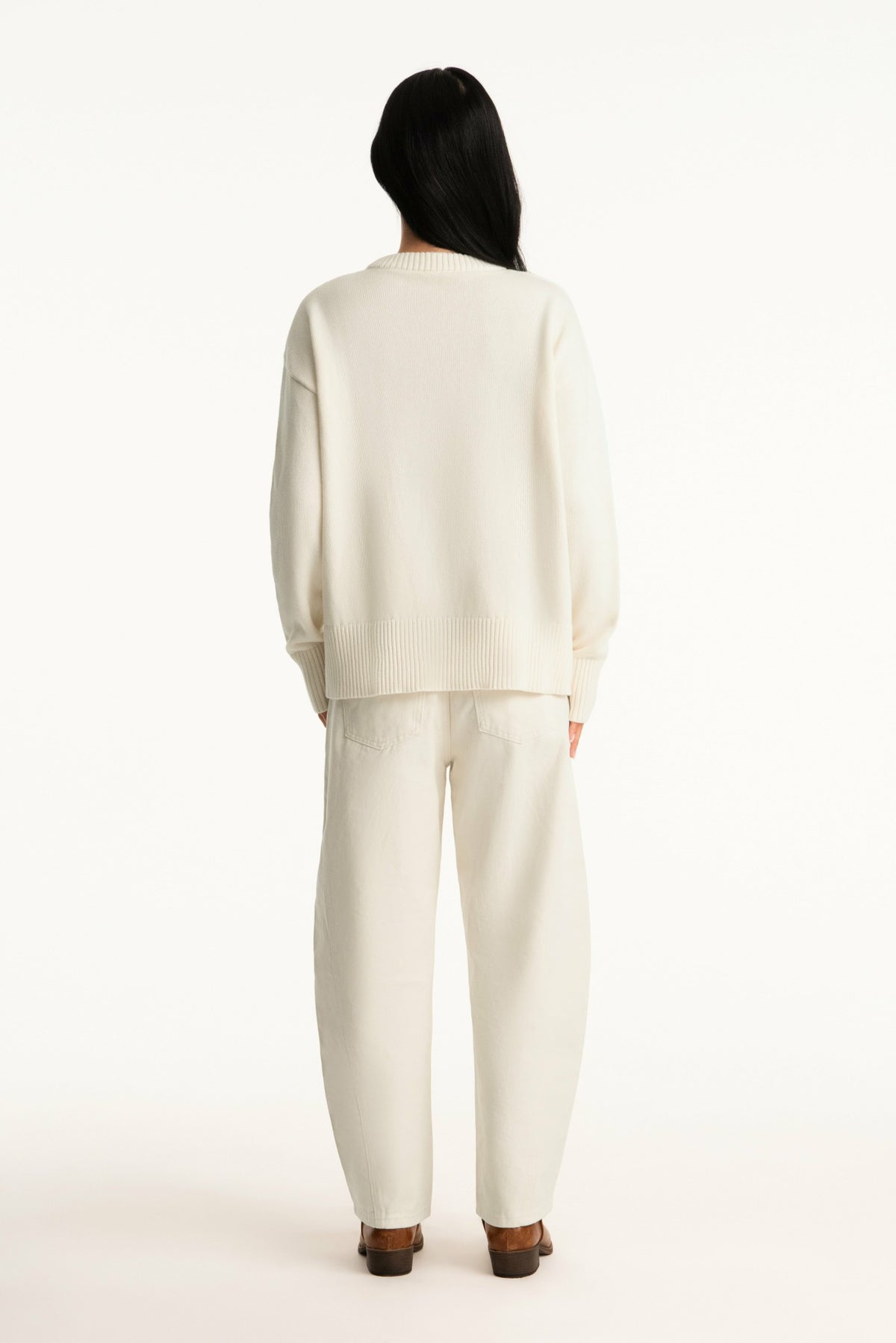 SET X PARKE COTTON CREWNECK - CREAM | SET ACTIVE Exclusive