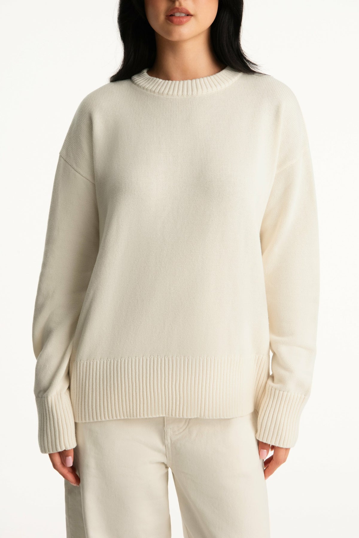 SET X PARKE COTTON CREWNECK - CREAM | SET ACTIVE Exclusive