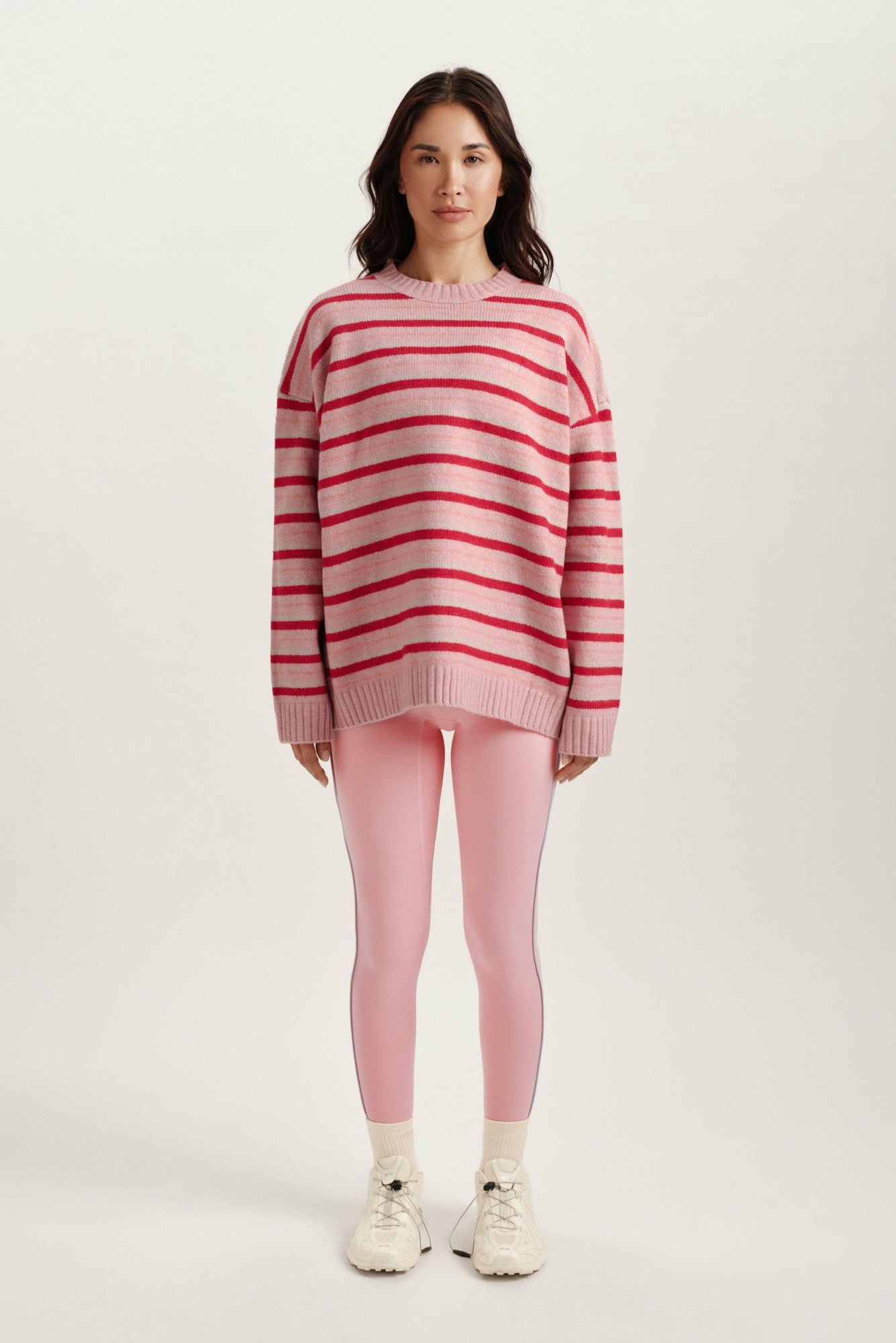 STUDIO KNIT STUDIO KNIT CREWNECK - BLUSH | SET ACTIVE Signature