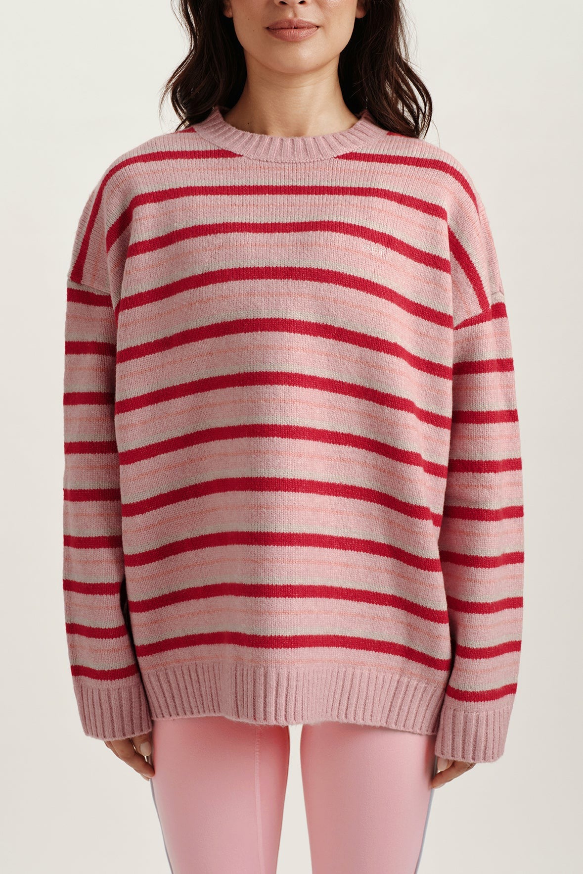 STUDIO KNIT STUDIO KNIT CREWNECK - BLUSH | SET ACTIVE Signature
