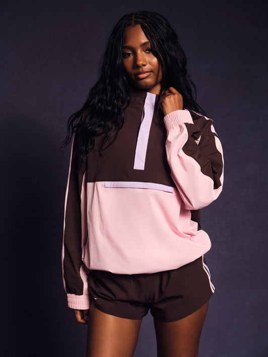 NYLON TRACK 90'S PULLOVER - SWIRL | SET ACTIVE Popular