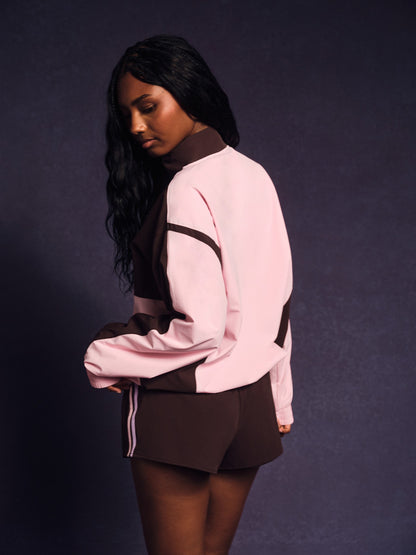 NYLON TRACK 90'S PULLOVER - SWIRL | SET ACTIVE Popular
