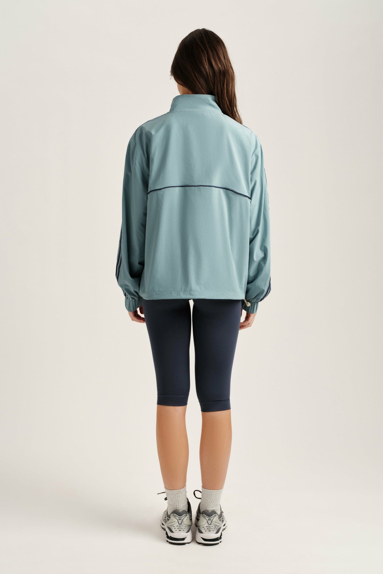 NYLON TRACK SEAM ZIP UP - WASHED | SET ACTIVE Best Seller