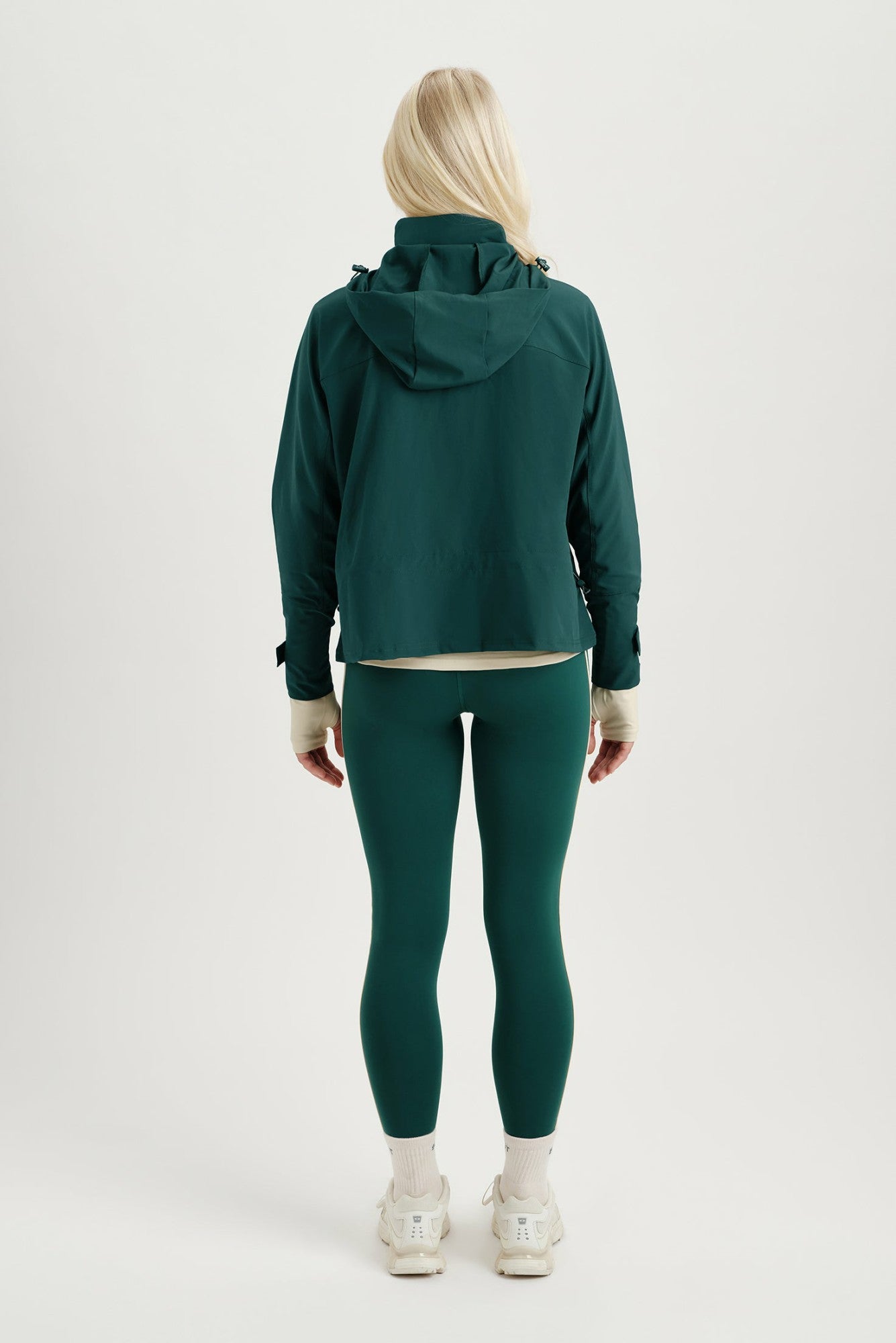 NYLON DUET CINCHED WINDBREAKER - PEAK | SET ACTIVE Featured