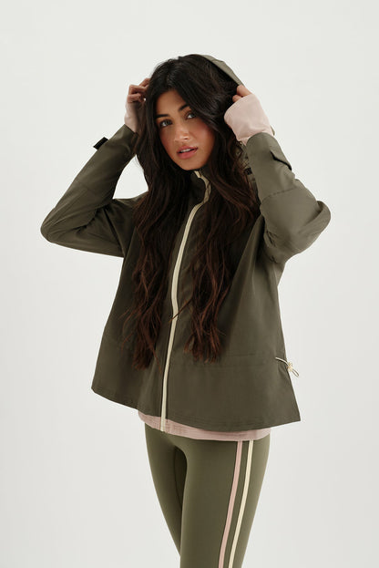 NYLON DUET CINCHED WINDBREAKER - SEDONA | SET ACTIVE Popular